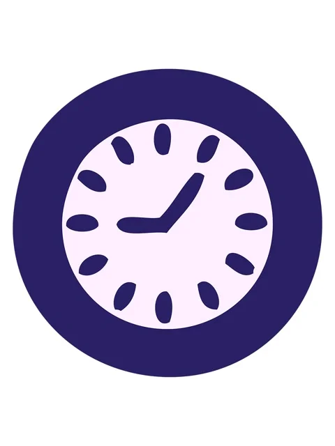 Shine light effect animation of cute cartoon of a wall clock Stock Footage 324439482