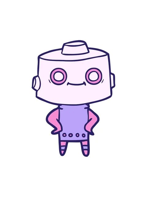 Shine light effect animation of a doodle of an android Stock Footage 324266571