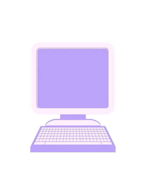 Shine light effect animation of a Flat colour illustration of a computer Video stock 324189272