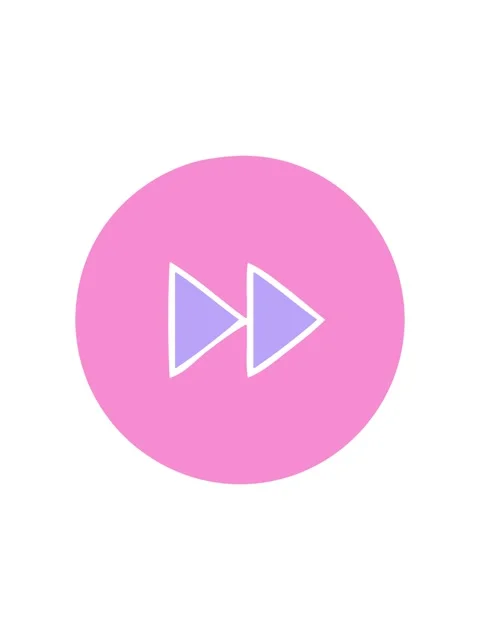 Shine light effect animation of flat symbol of a fast forward button icon Stock Footage 324297220