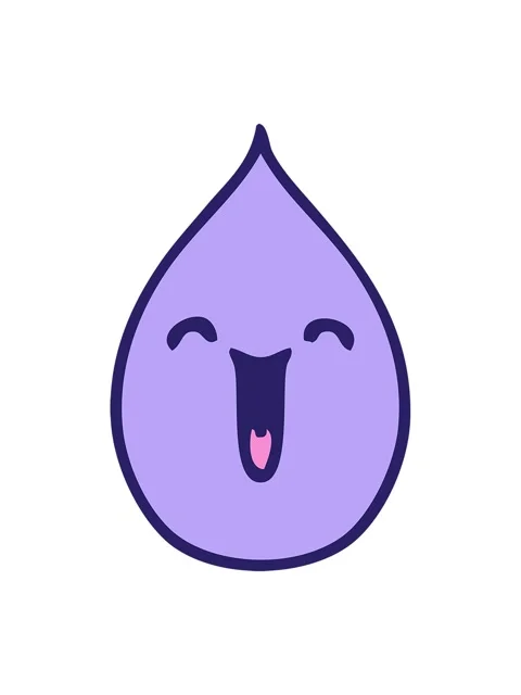 Shine light effect animation of hand drawn quirky cartoon emotional rain drop Stock Footage 324125053