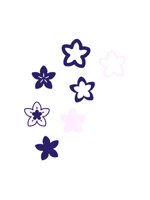 Shine light effect animation of a japanese floral pattern made of flower icon Stock Footage 324474937