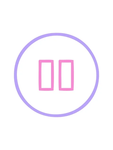 Shine light effect animation of line drawing cartoon of a pause button icon Stock Footage 324363993
