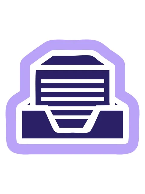 Shine light effect animation of office paper stack icon symbol Video stock 324180648