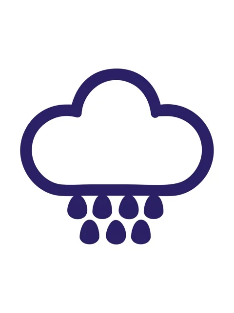 Shine light effect animation of rain cloud symbol Stock Footage 324250162