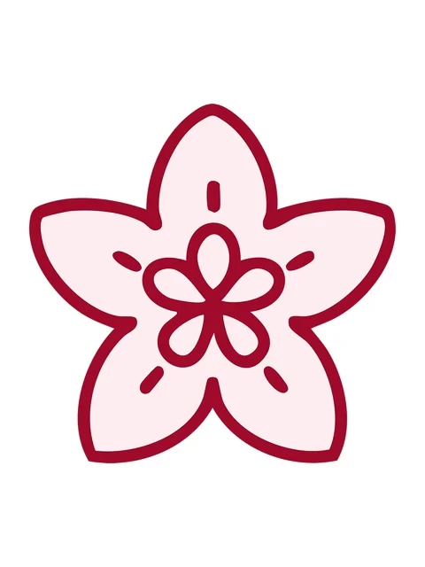 Shine light effect animation of singular japanese style flower design Stock Footage 324255412