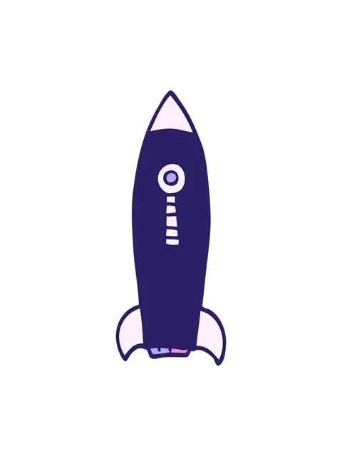 Shine light effect animation of a space rocket Stock Footage 323596340