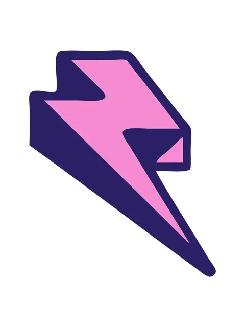 Shine light effect animation of tattoo style cartoon of lightning bolt Stock Footage 324350771