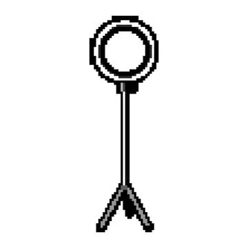 Shine light ring pixel art vector illustration Stock Illustration