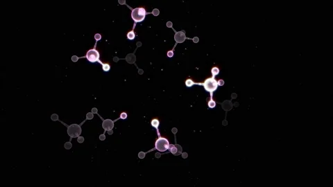 Shine molecule rotation Stock Footage 94925114