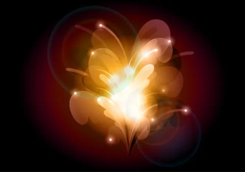 Shine orange Stock Illustration