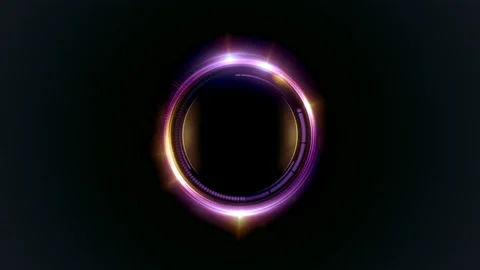 Shine rotating ring loop animation. 3d rendering light optical effect. 4K, UHD Stock Footage 138996944