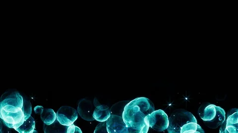 Shine round bubble particle loop animation Stock Footage 148647772