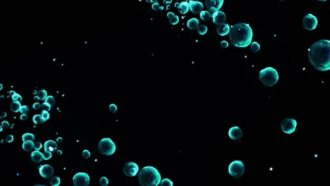 Shine round bubble particle loop animation Vídeos de archivo 148648183