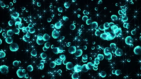 Shine round bubble particle loop animation Vídeos de archivo 148648195