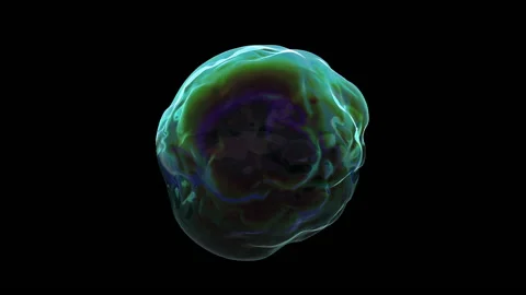 Shine round bubble particle loop animation Vídeo Stock 148649558