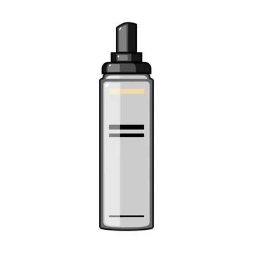 Shine setting spray cartoon vector illustration Stock Illustration