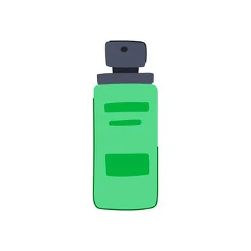 Shine setting spray cartoon vector illustration Stock Illustration