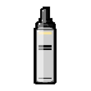 Shine setting spray pixel art vector illustration Stock Illustration