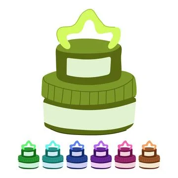 Shine shoe polish cream vector cartoon graphic Stock Illustration