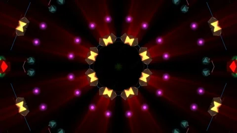 Shine Space Kaleidoscope Stock Footage 72273521