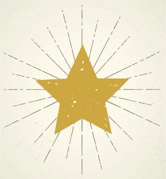 Shine star isolated vector Stock Illustration