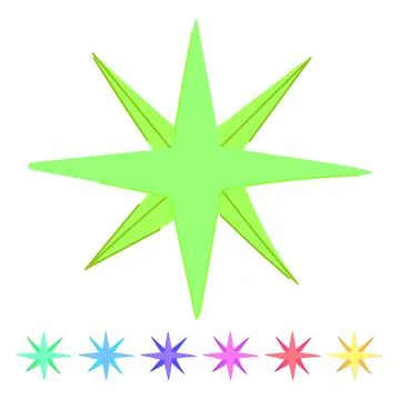 Shine star vector cartoon graphic Stock Illustration