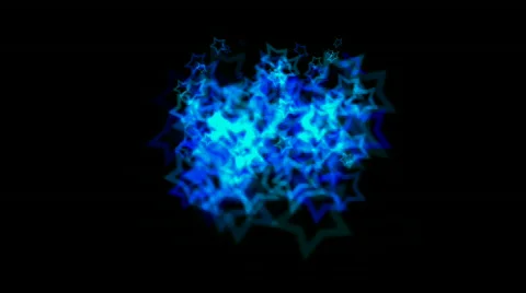Shine stars background glitter five-pointed star pattern stage mirage ripple. Stock Footage 876607