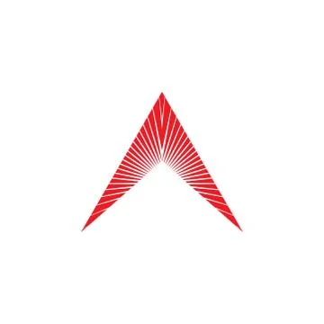 Shine stripes arrow up simple logo vector Stock Illustration