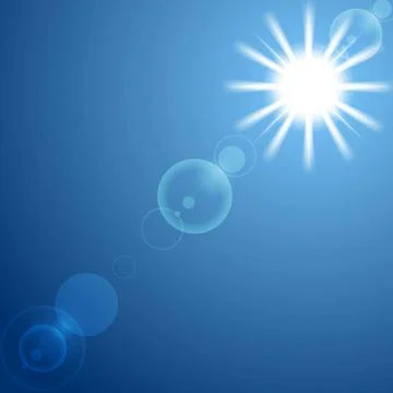 Shine sun on blue sky. Vector background eps 10 Shine sun on blue sky. Vec... Stock Photos