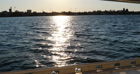 Shine of sunlight on the sea surface Stock Footage 140626407