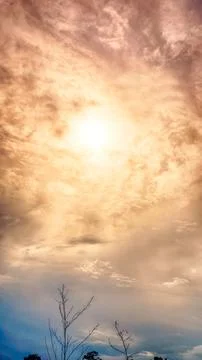 Shine through the clouds. Stock Photos