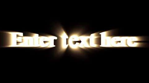 Shine Through Text Effect Stock After Effects