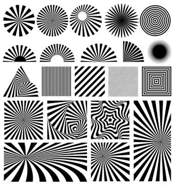 Shine vector set Stock Illustration