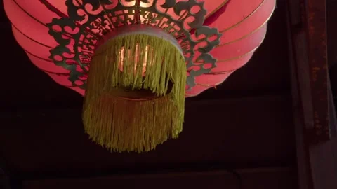 Сhinese lantern in the night Stock Footage 286846793