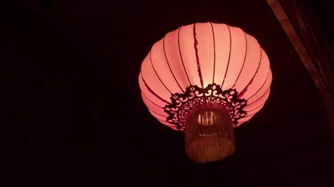 Сhinese lantern in the night Stock Footage 286846817