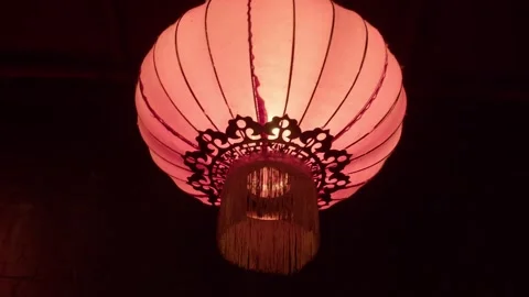 Сhinese lantern in the night Stock Footage 286846848