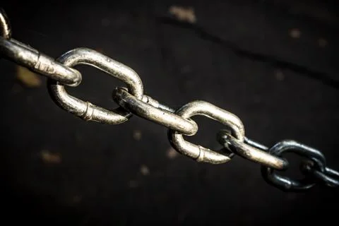 Shiney dramatic chain Stock Photos