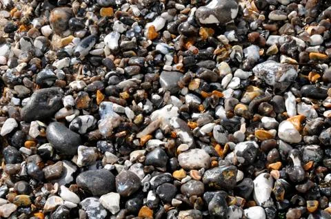 Shingle and pebbles Stock Photos