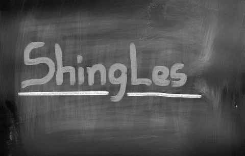 Shingles Concept 스톡 일러스트