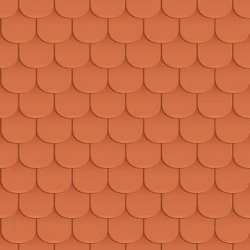 Shingles roof seamless pattern Stock Illustration