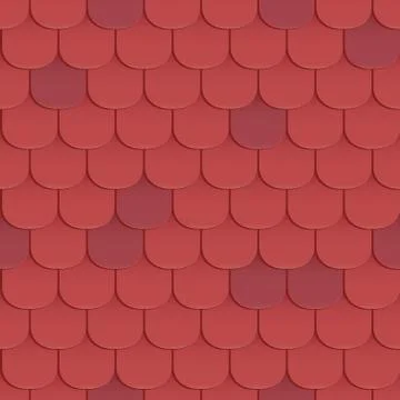 Shingles roof seamless pattern イラスト素材