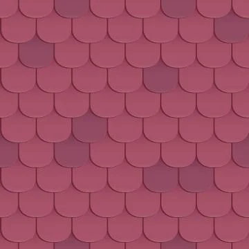 Shingles roof seamless pattern イラスト素材