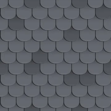 Shingles roof seamless pattern Stock Illustration