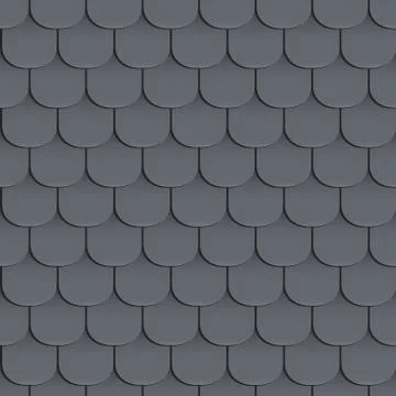 Shingles roof seamless pattern イラスト素材