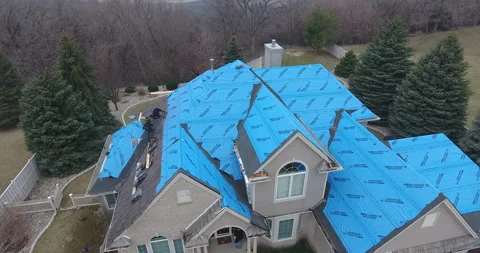 Shingling Roof07 Stock Footage 157645146