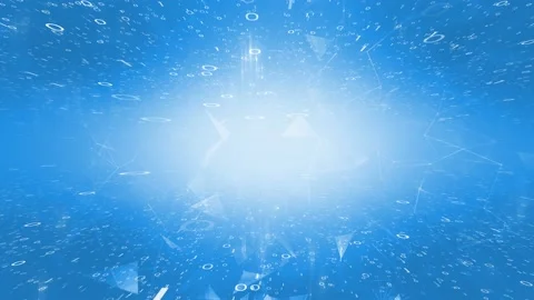 Shining 3d binary numbers technology background Stock Footage 132219879