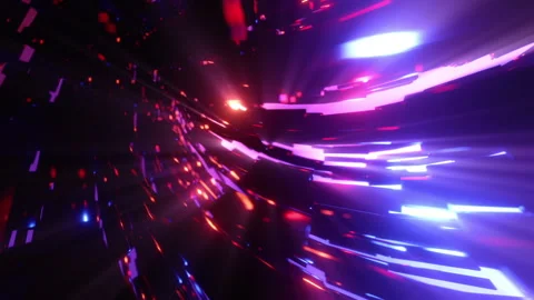 Shining 3D Structure Stock Footage 287328243