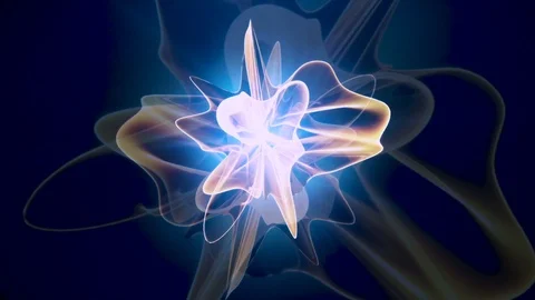 Shining Abstract Forms - Cinema 4D - 3D Animation Vídeos de archivo 90762075