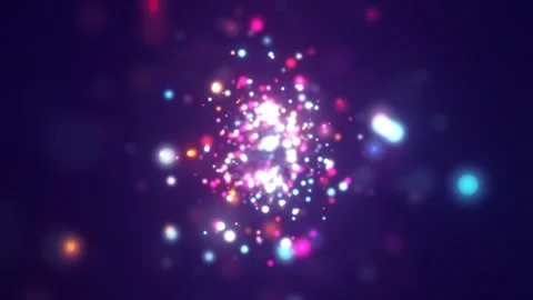 Shining abstract particles Stock Footage 304439140